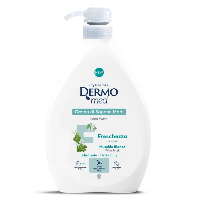 Dispenser Sapun lichid crema cu mosc alb, 1000ml, Dermomed — preț și oferte