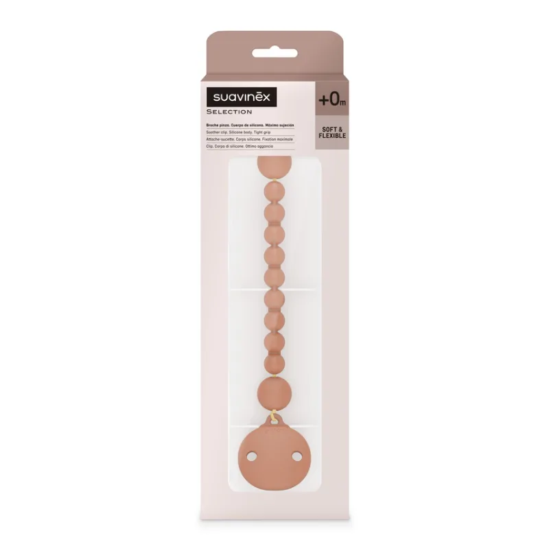 Lantisor cu clips pentru suzeta Colour Essence, Ruby, 1 bucata, Suavinex — preț și oferte