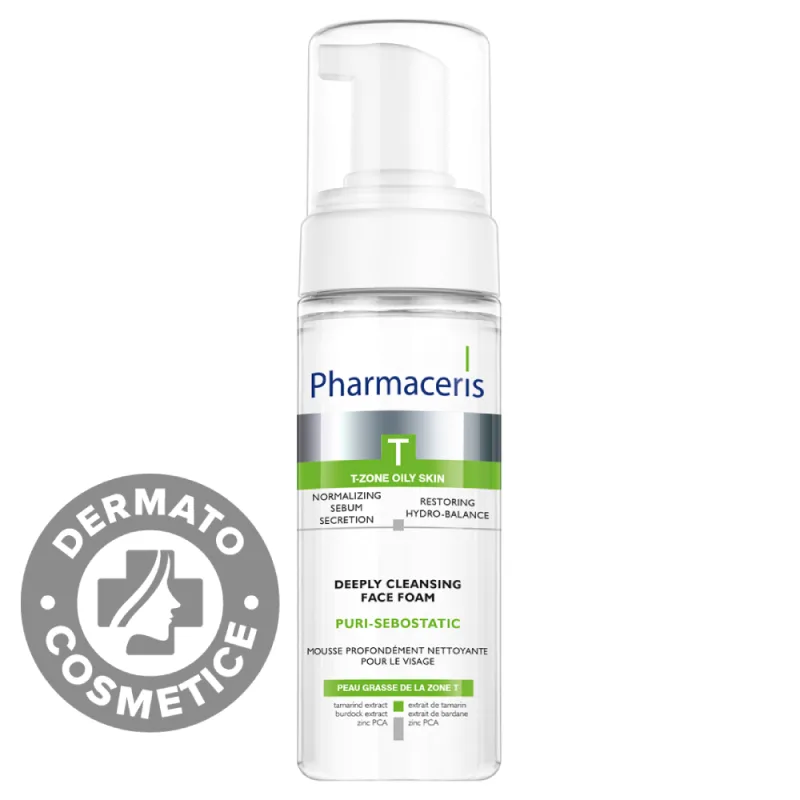 Spuma pentru curatare profunda Puri-Sebostatic T, 150ml, Pharmaceris — preț și oferte