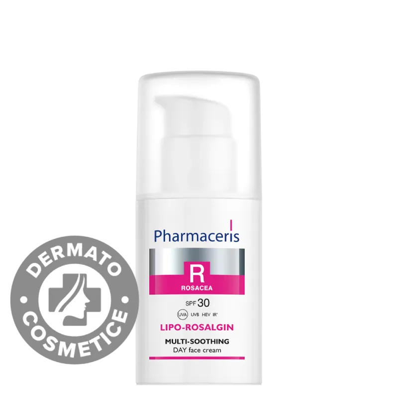 Crema de zi calmanta pentru ten uscat SPF30 Lipo-Rosalgin R, 30ml, Pharmaceris — preț și oferte