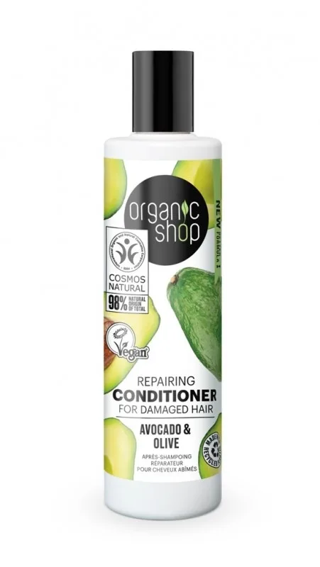 Balsam pentru parul uscat Avocado & Masline, 280ml, Organic Shop — preț și oferte