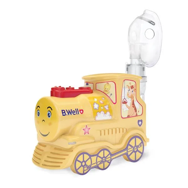 Nebulizator cu compresor forma Trenulet pentru infanti,copii si adulti Basic PRO-115, 1 bucata, B.Well — preț și oferte