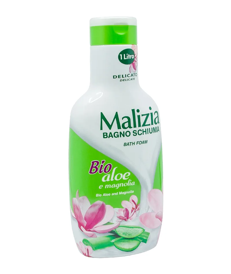 Spuma de baie cu aloe bio si magnolie, 1000ml, Malizia — preț și oferte