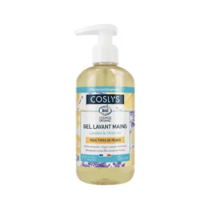 Gel bio pentru spalare pe maini fara sapun, cu extract de lamaie si lavanda, 300ml, Coslys