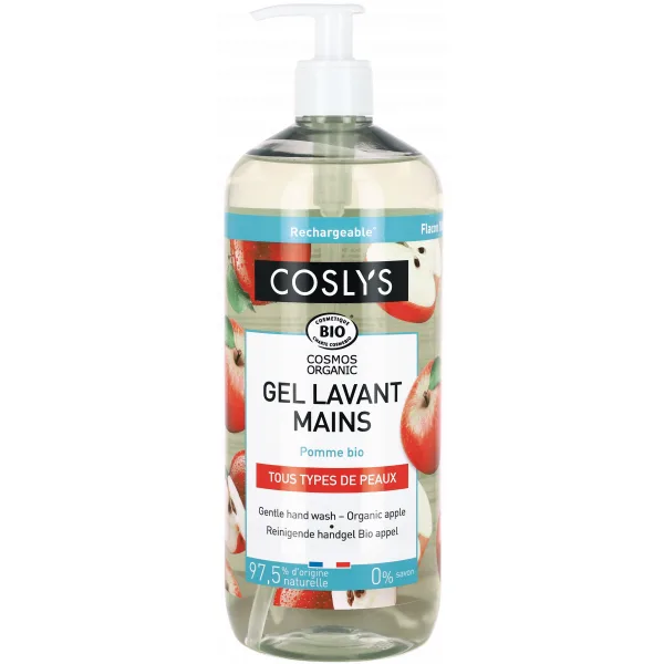 Gel bio pentru spalare pe maini fara sapun cu extract de mere, 1000ml, Coslys — preț și oferte