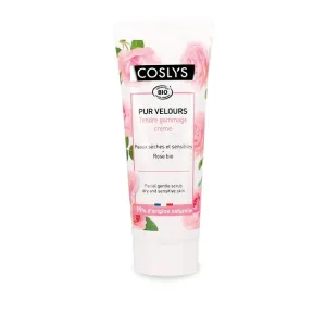 Scrub bio de curatare blanda pentru ten uscat si sensibil cu trandafiri, 75ml, Coslys