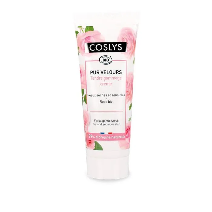 Scrub bio de curatare blanda pentru ten uscat si sensibil cu trandafiri, 75ml, Coslys — preț și oferte
