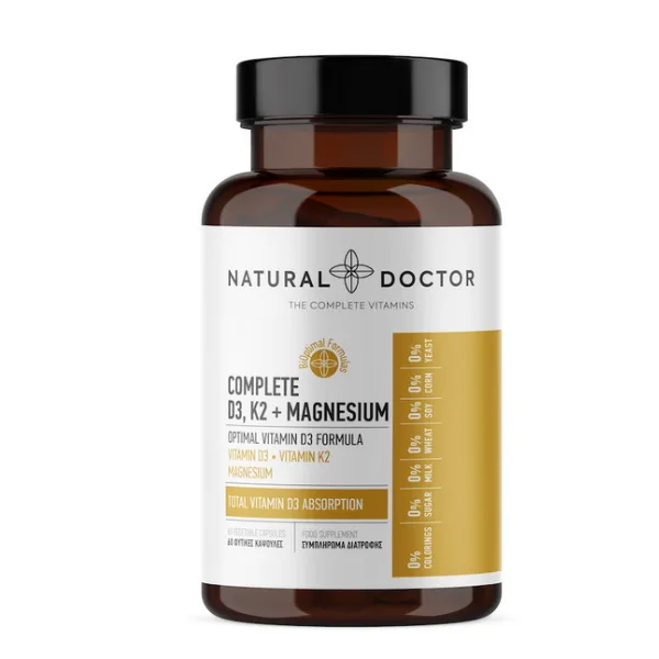 Complete D3, K2 + Magnesium, 60 capsule, Natural Doctor — preț și oferte