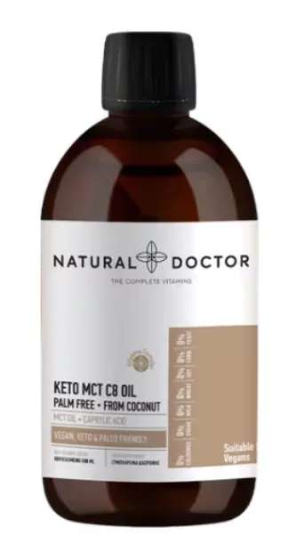 Keto MCT C8 Oil, 500ml, Natural Doctor — preț și oferte