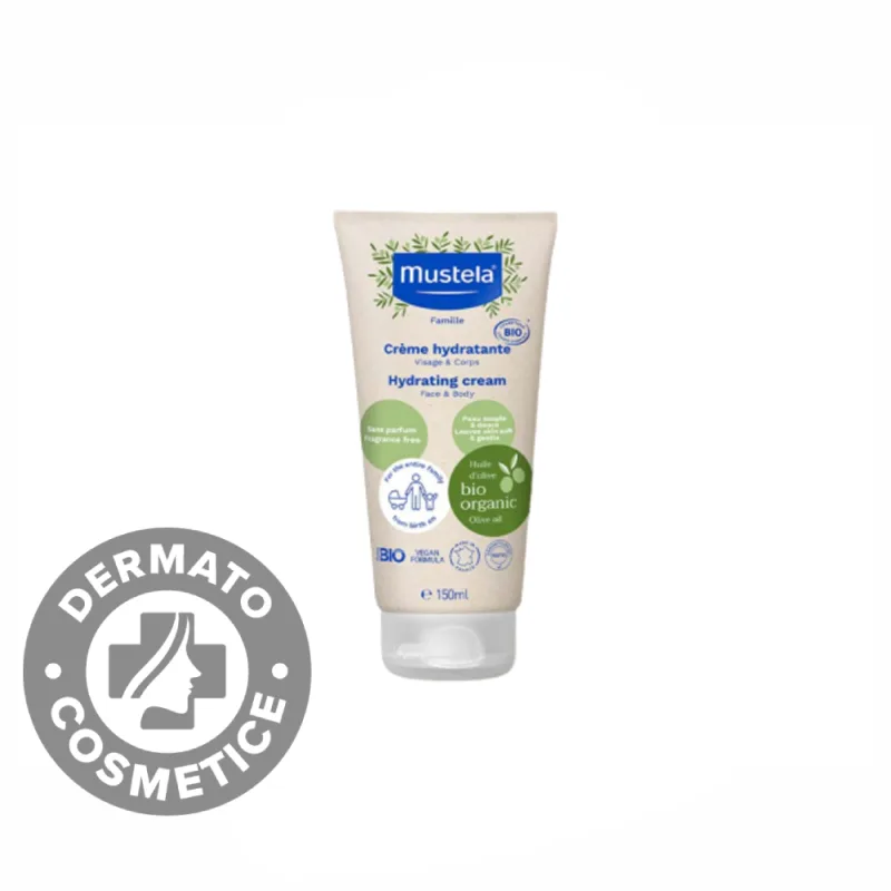 Crema hidratanta fata si corp certificata Bio, 150ml, Mustela — preț și oferte