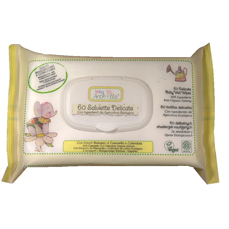 Servetele umede pentru bebelusi, 60 bucati, Baby Anthyllis — preț și oferte
