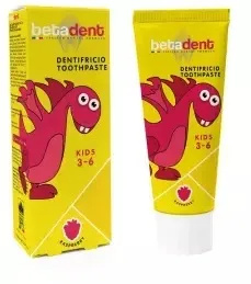 Pasta de dinti cu aroma de fructe de padure Kids 3-6, 75ml, Betadent — preț și oferte