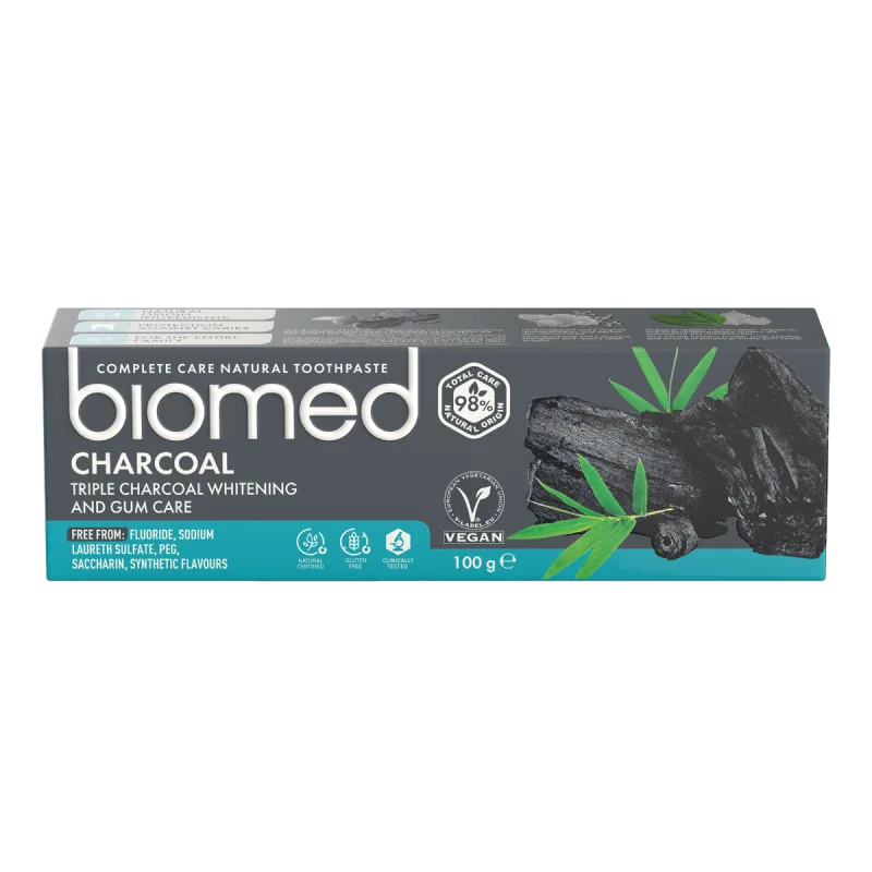 Pasta de dinti Charcoal, 75ml, Biomed — preț și oferte