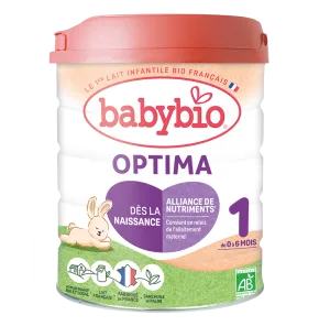 Lapte praf bio 0-6 luni Optima 1, 800g, BabyBio