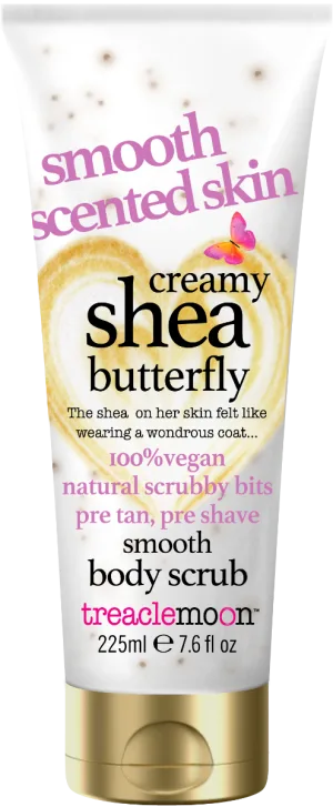 Exfoliant pentru corp Shea Butterfly, 225ml, Treaclemoon