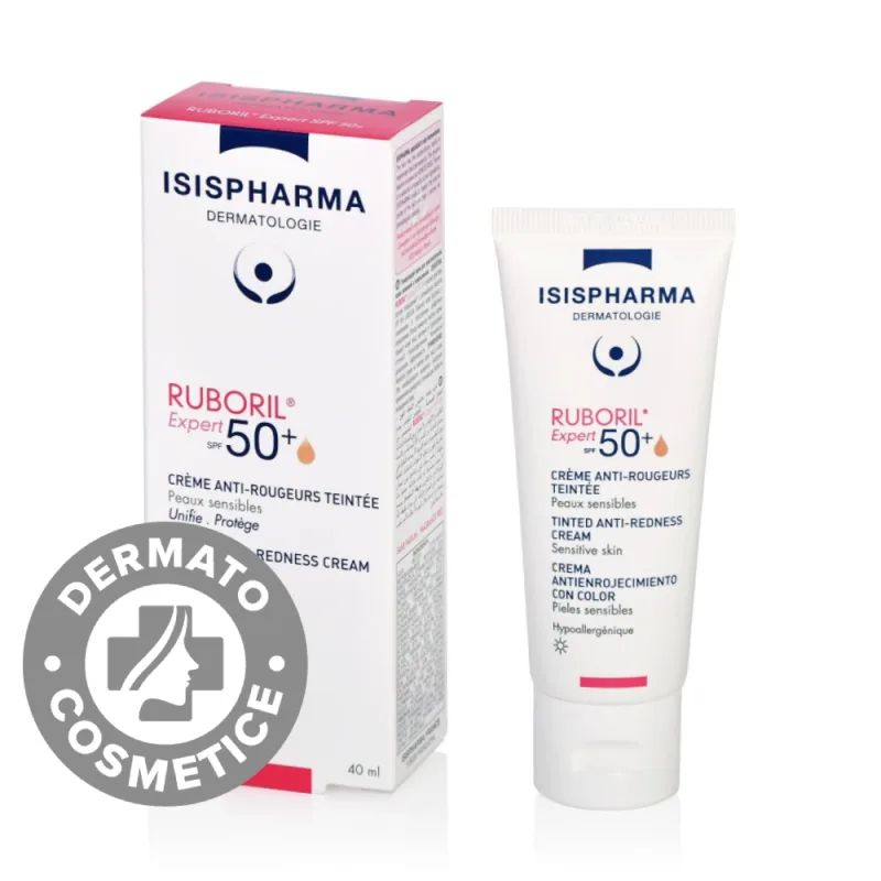 Crema colorata Ruboril 50+ Expert SPF 50, 40ml, Isis Pharma — preț și oferte
