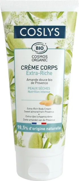 Crema de corp bio hranitoare cu migdale dulci, 200ml, Coslys — preț și oferte