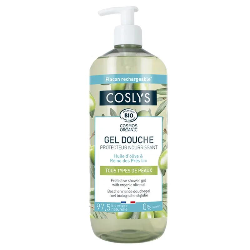 Gel de dus bio protector cu pH neutru cu ulei de masline, 1000ml, Coslys — preț și oferte