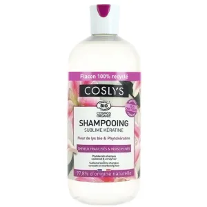 Sampon bio de reparare intarire si netezire pentru par slab si despicat cu crin si fitocheratina, 500ml, Coslys