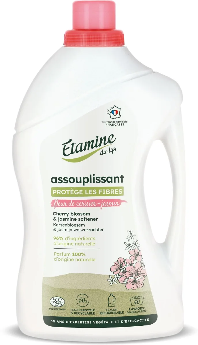 Balsam bio pentru rufe cu parfum de cires si iasomie, 1000ml, Etamine — preț și oferte