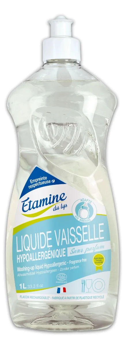 Detergent bio hipoalergenic pentru vase fara parfum, 1000ml, Etamine — preț și oferte