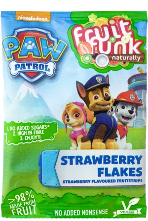 Fulgi din fructe cu capsuni Paw Patrol, 16g, Fruit Funk