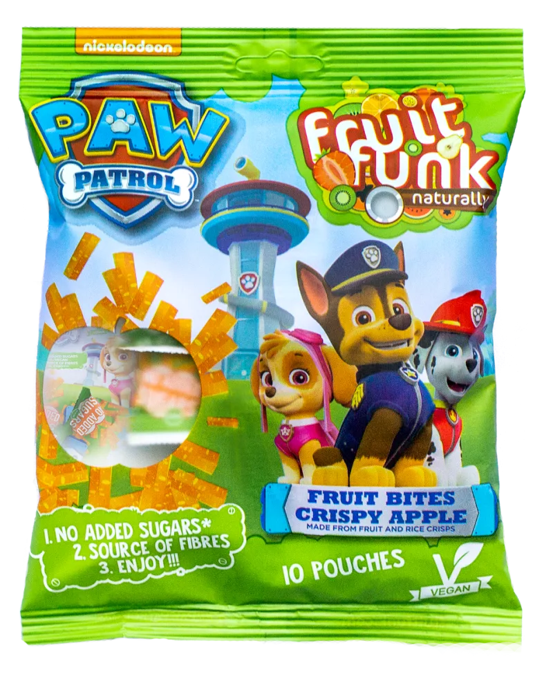 Gustare din fructe cu mar crocant Paw Patrol, 100g, Fruit Funk — preț și oferte