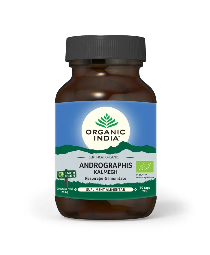 Respiratie si imunitate Andrographis, 60 capsule, Organic India — preț și oferte