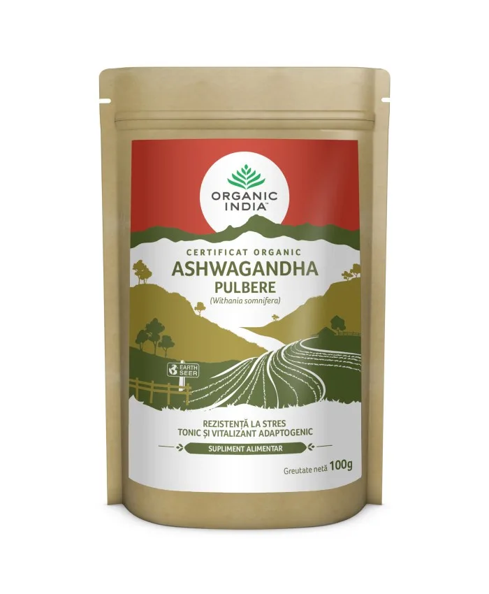 Pulbere radacina Ashwagandha, 100g, Organic India — preț și oferte
