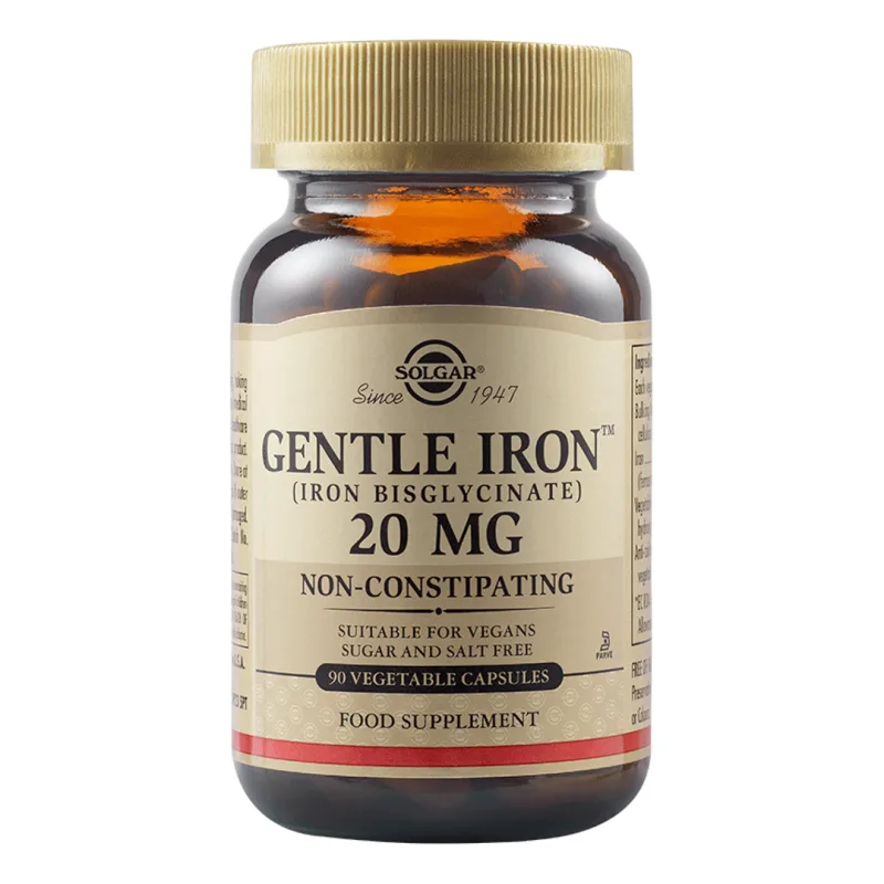 Gentle Iron, 20 mg, 90 capsule, Solgar — preț și oferte
