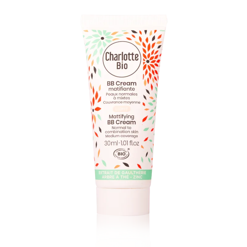 BB Cream bio matifiant pentru piele normala si mixta Light, 30ml, Charlotte Bio — preț și oferte