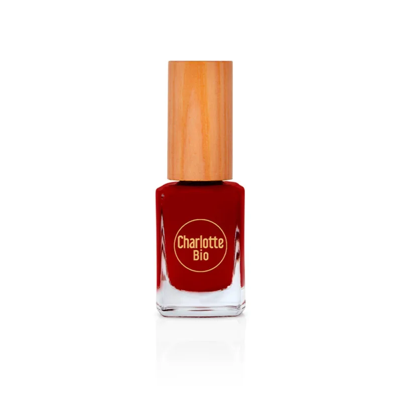 Lac vegan de unghii Rouge Bordeaux, 10ml, Charlotte Bio — preț și oferte