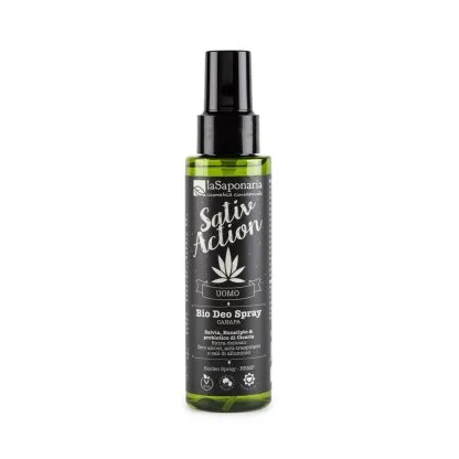 Deodorant organic spray cu canepa pentru barbati, 100ml, La Saponaria — preț și oferte