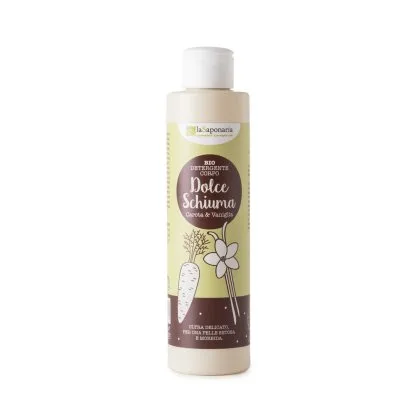 Gel de dus delicat cu morcovi si vanilie, 200ml, La Saponaria — preț și oferte