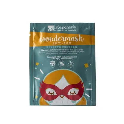 Masca de fata din celuloza naturala anti-imbatranire, 10ml, La Saponaria — preț și oferte