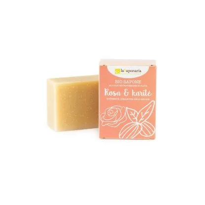 Sapun solid cu trandafiri si unt de shea, 100g, La Saponaria — preț și oferte