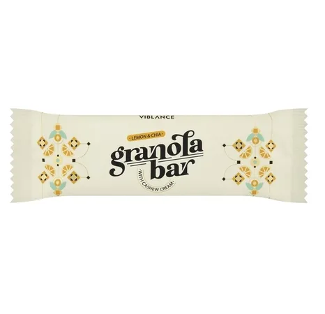 Baton granola cu lamaie si chia, 55g, Viblance — preț și oferte