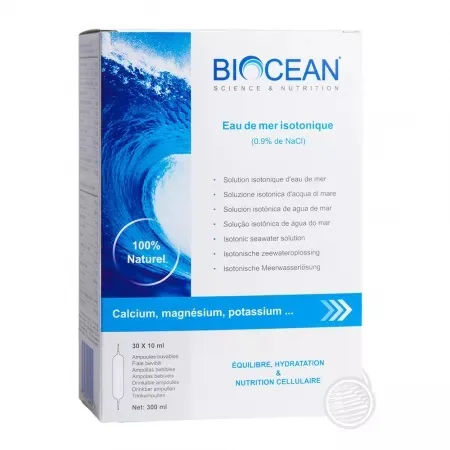 Plasma izotonica, 30 fiole buvabile x 10ml, Biocean — preț și oferte