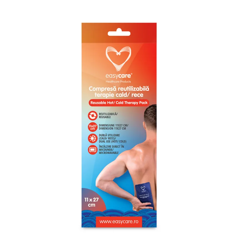Compresa reutilizabila pentru terapie cald/rece, 11x27cm, EasyCare — preț și oferte