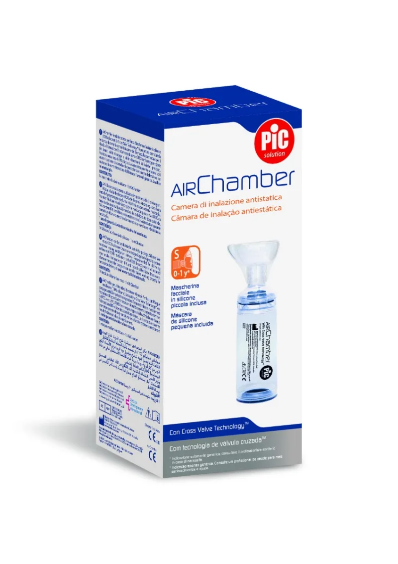 Camera inhalare antistatica cu masca pentru 0-1 ani marimea S, 1 bucata, Pic Solution — preț și oferte
