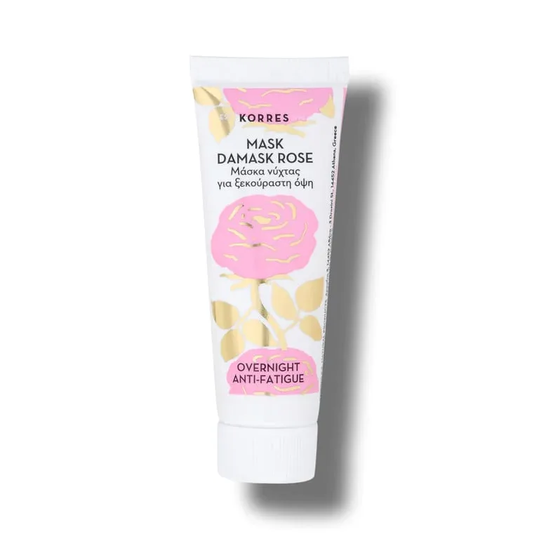 Masca de noapte anti-oboseala cu trandafir de Damasc Damask Rose, 18ml, Korres — preț și oferte