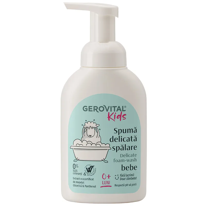 Spuma delicata pentru spalare bebelusi Gerovital Kids, 300ml, Gerovital — preț și oferte
