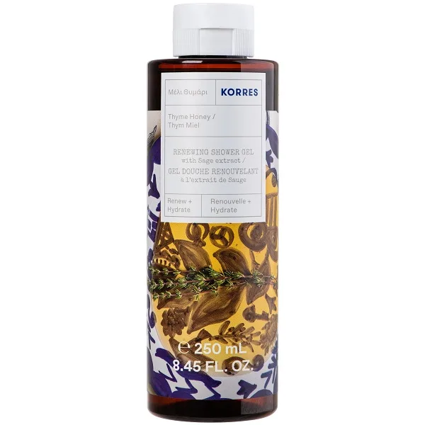 Gel de dus cu miere si cimbru Thyme & Honey, 250ml, Korres — preț și oferte