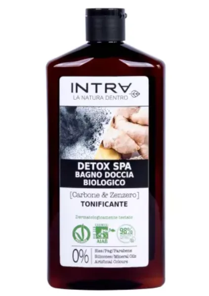 Gel de dus cu carbune vegetal, 400ml, Intra — preț și oferte