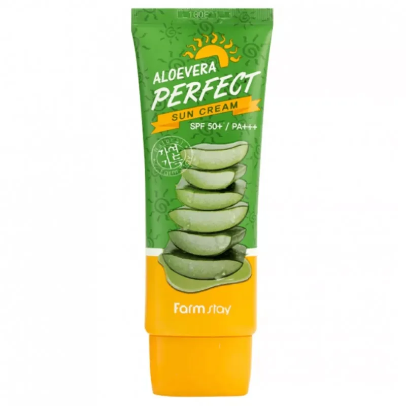 Crema de protectie solara cu aloe vera SPF50+, 70ml, Farmstay — preț și oferte