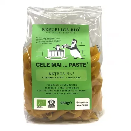 Paste Reteta 7 porumb, ovaz si dovleac eco fara gluten, 250g, Republica Bio — preț și oferte