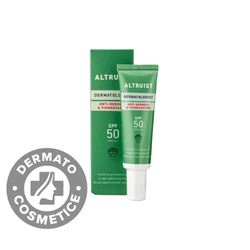 Crema colorata anti-roseata si anti-pete cu SPF 50 Dermatologist, 30ml, Altruist — preț și oferte
