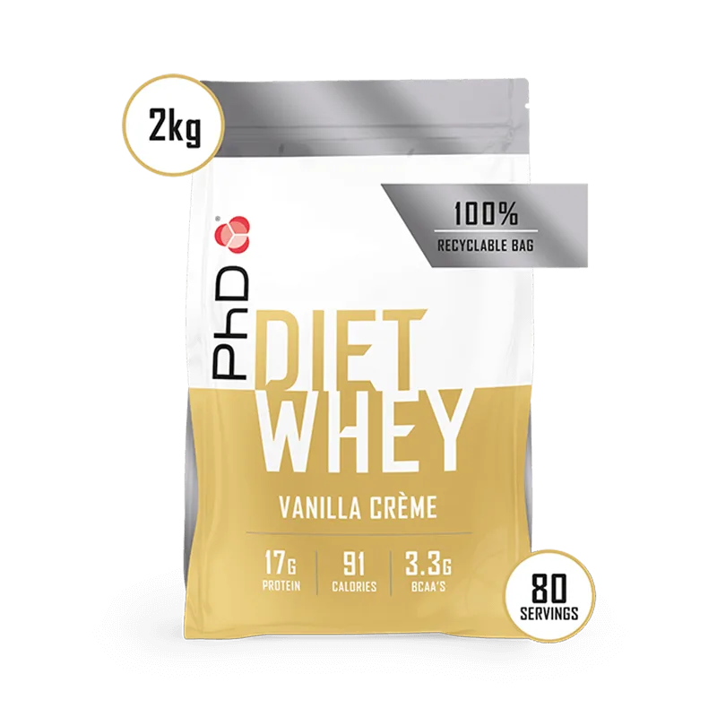Pudra proteica cu aroma de vanilie Diet Whey, 2kg, PhD — preț și oferte