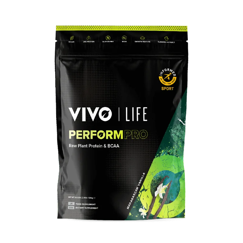 Proteine vegetale si BCAA cu aroma de Vanilie Perform Pro, 936g, Vivo — preț și oferte