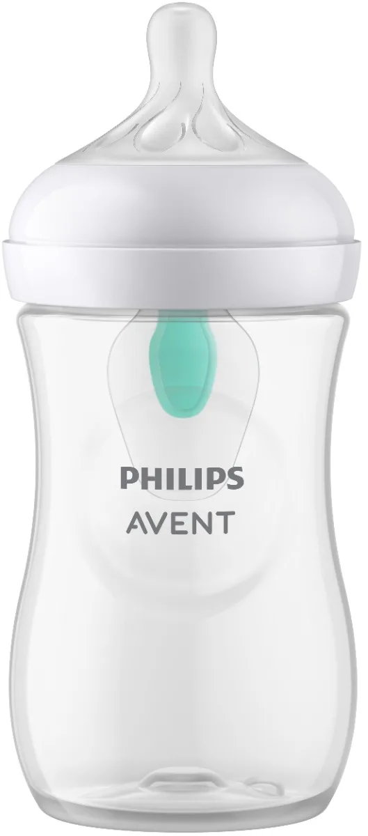Biberon anticolici bebelusi 3 - 6 luni Natural Response AirFree vent SCY673/01, 260ml, Philips Avent — preț și oferte